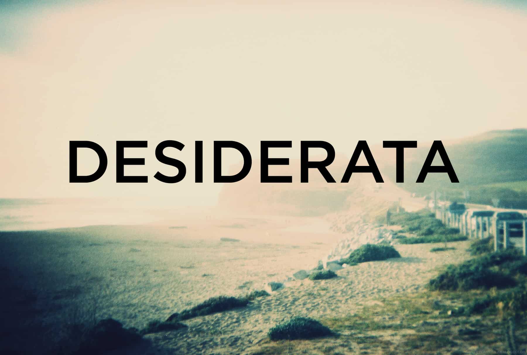 Desiderata photo