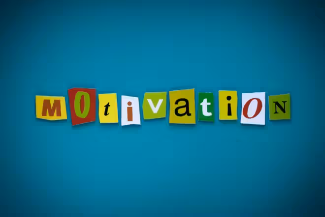 Word Motivation Of Cut Letters