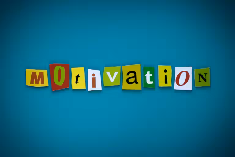 Word Motivation Of Cut Letters
