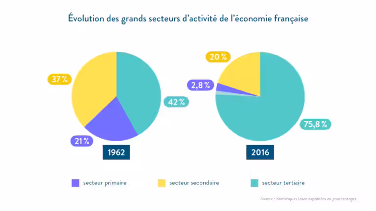 Evolution à long terme de la population active et des structures sociales photo