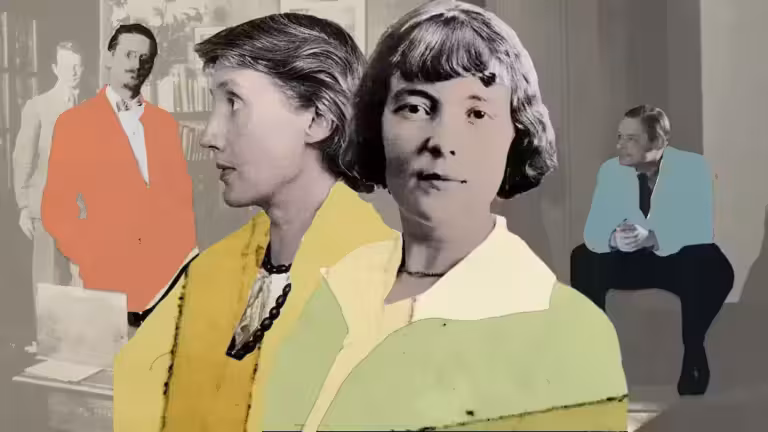 Un collage de femmes et d'hommes côte à côte, représentant le progrès et la diversité de la civilisation britannique aux XIXe et XXe siècles.