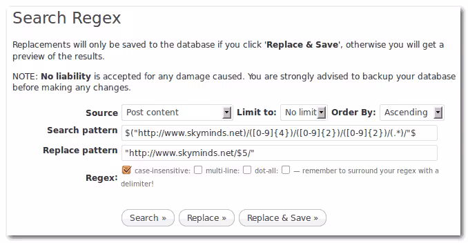 WordPress : éditer les liens de la base de données pour refléter le changement de structure des permaliens photo 1