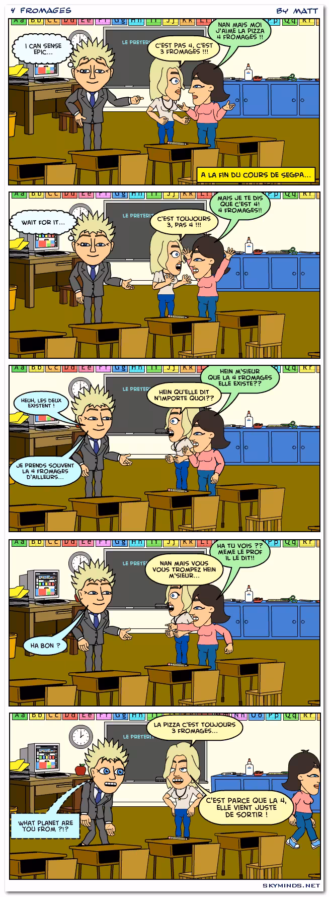 Dialogues with Mister B. : "pizza 4 fromages" photo