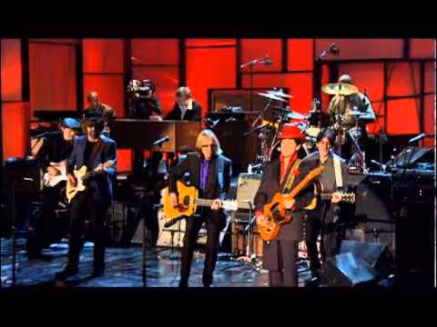 Prince, Tom Petty, Steve Winwood, Jeff Lynne and Dhanni Harrison - While My Guitar Gently Weeps photo