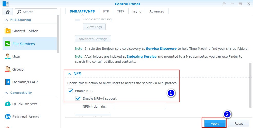 NAS Synology : mapper un répertoire du NAS sur un répertoire local sous Ubuntu photo