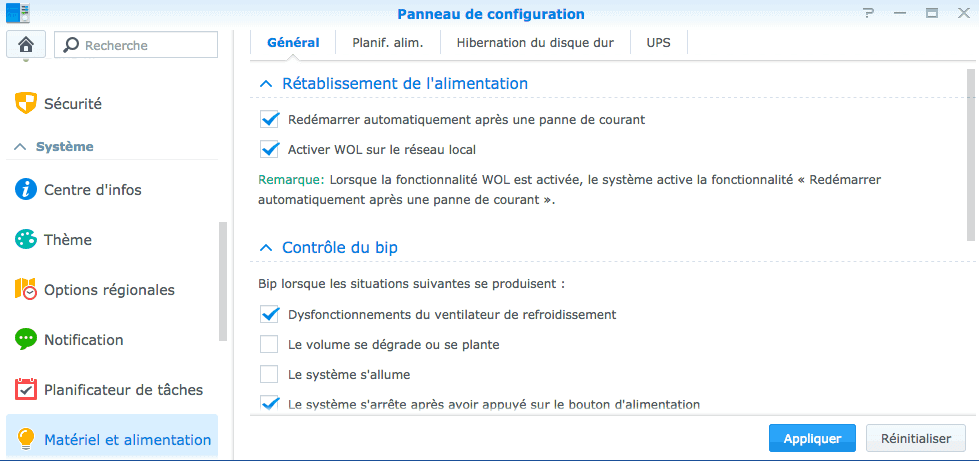 Démarrer votre NAS Synology à distance avec Wake On Lan photo