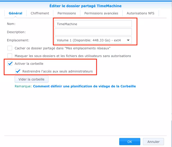 Utiliser un NAS Synology comme disque Time Machine sous MacOS photo 1