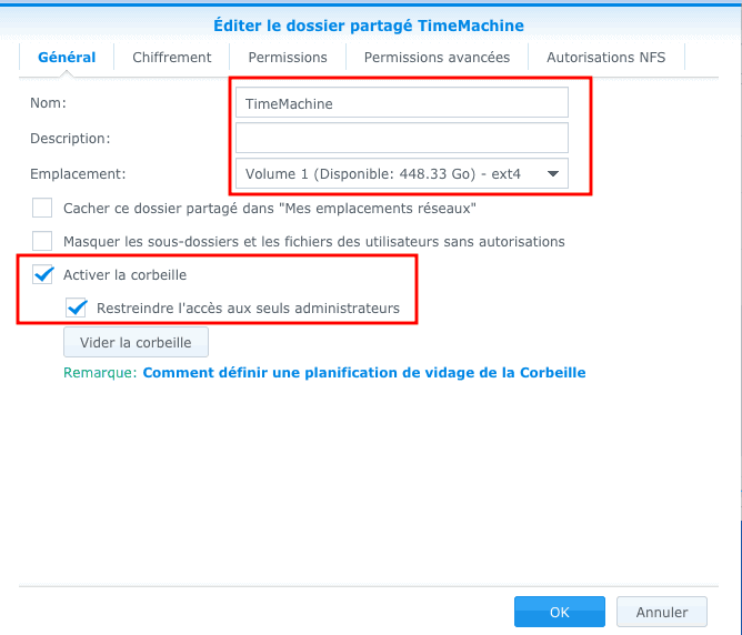 Utiliser un NAS Synology comme disque Time Machine sous MacOS photo 1