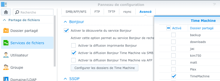 Utiliser un NAS Synology comme disque Time Machine sous MacOS photo 8