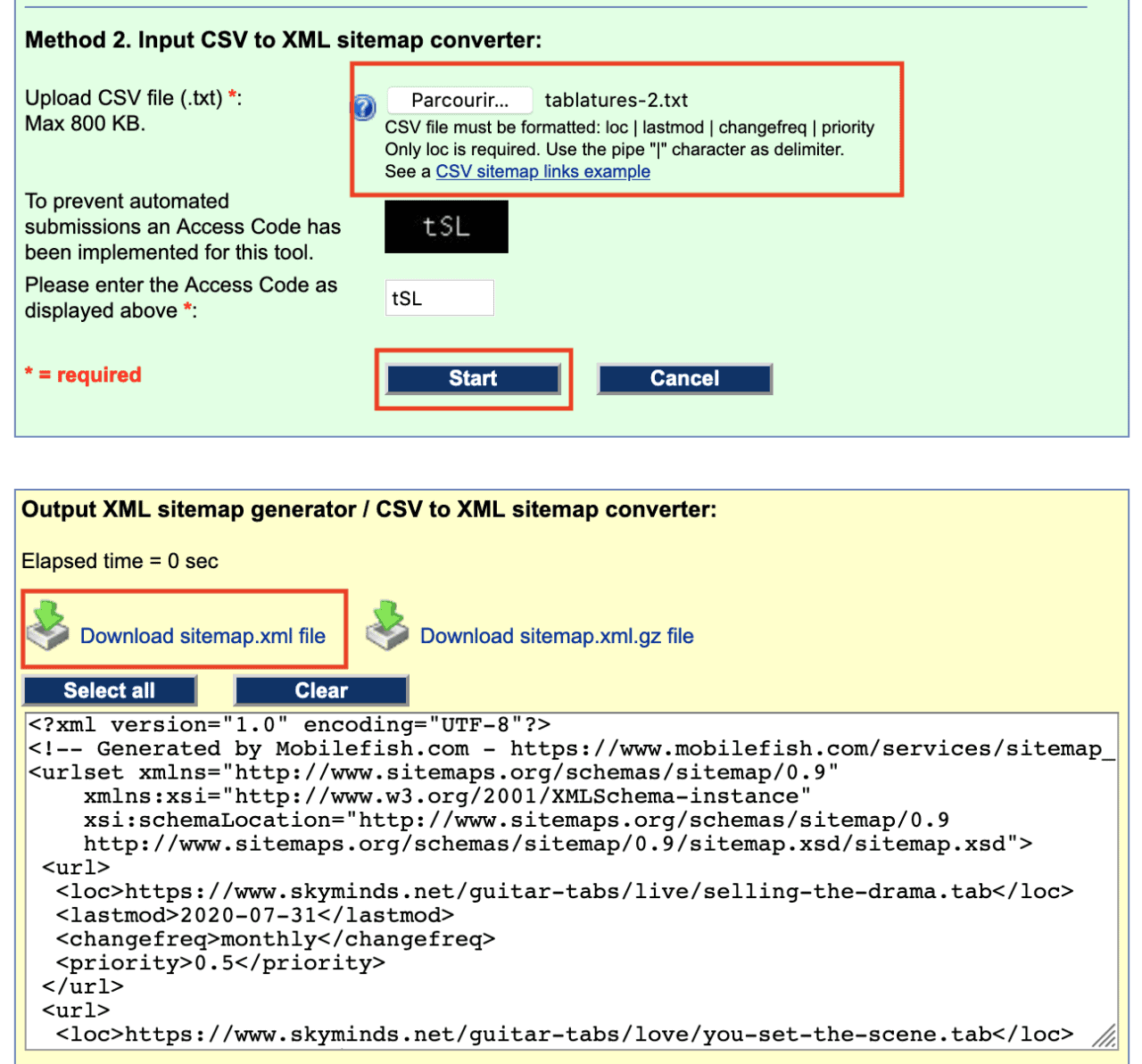 mobilefish online sitemap generator 1280x1193