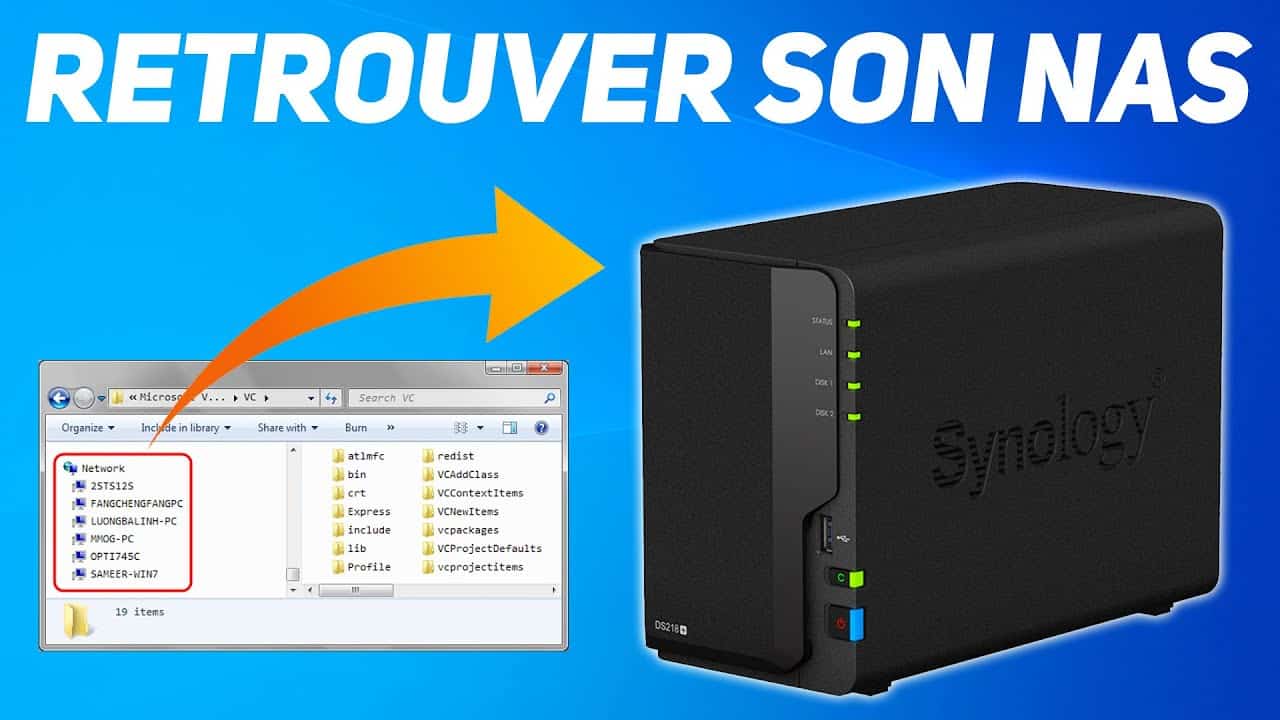 retrouver son nas synology