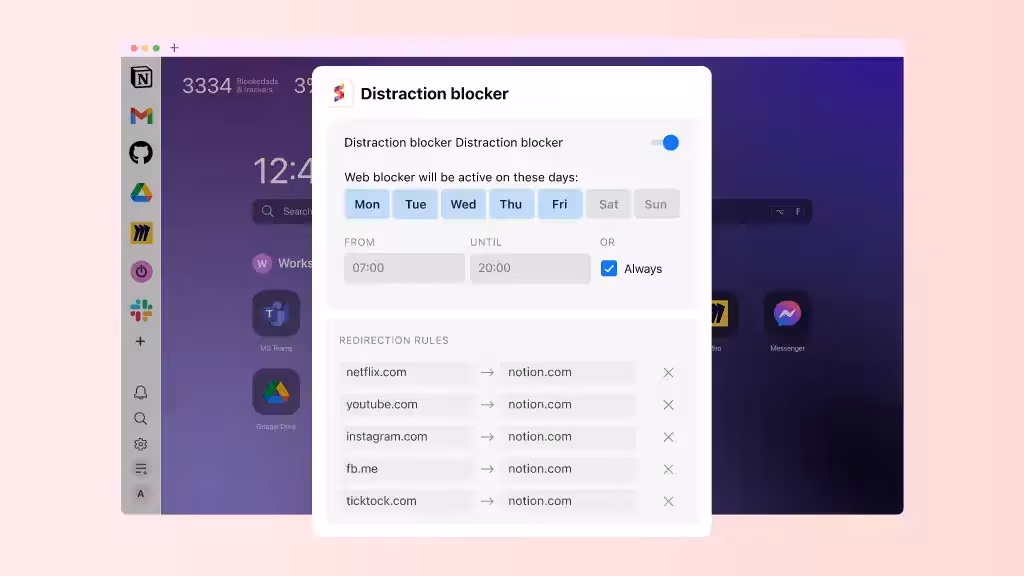 Un écran d'ordinateur avec un navigateur avancé sécurisé affichant différentes applications.