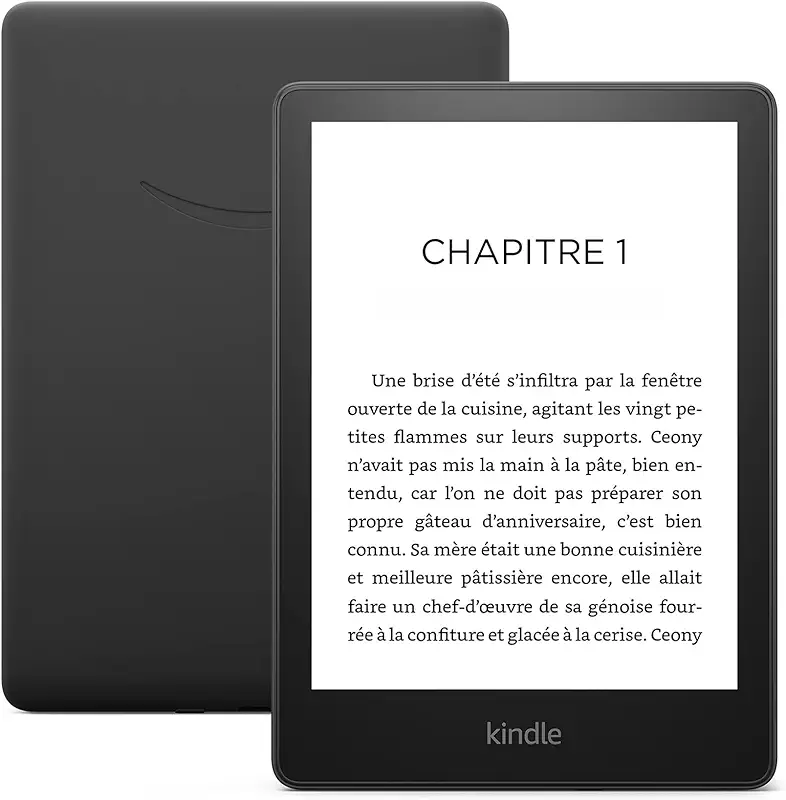 Kindle Fire HD avec 8 Go de stockage pour les livres électroniques au format ePub.