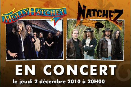 Concert de Natchez et Molly Hatchet au Trabendo photo 7