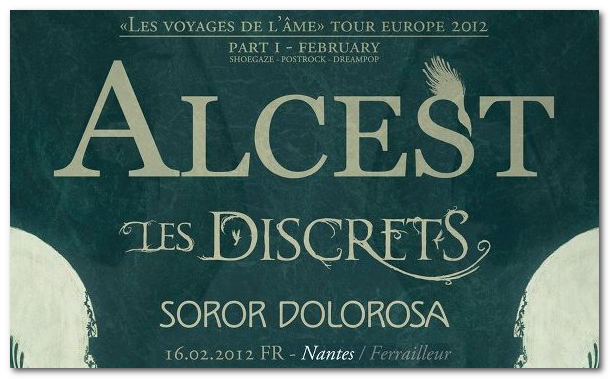 Concert d'Alcest, Soror Dolorosa et Les Discrets au Ferrailleur de Nantes photo 2