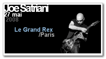 Concert de Joe Satriani au Grand Rex photo