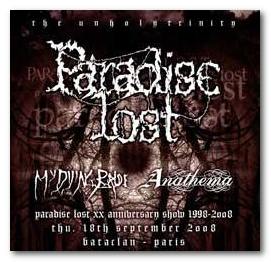 Concert de Paradise Lost, Anathema, My Dying Bride au Bataclan : The Unholy Trinity Tour photo