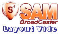 SAM Broadcaster : layout, plan de travail vide