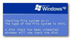 Scandisk Windows XP startup