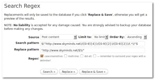 WordPress : éditer les liens de la base de données pour refléter le changement de structure des permaliens photo 1