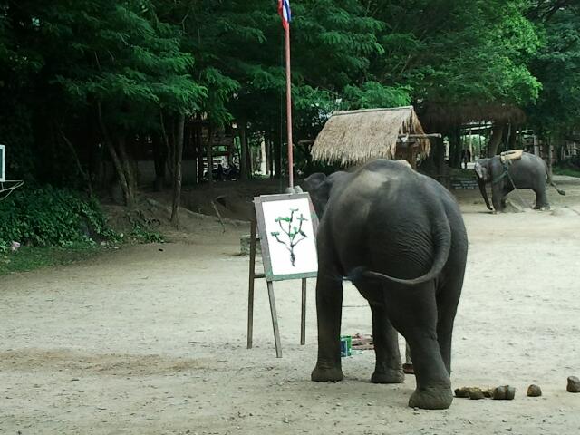 thailande-elephants-peinture