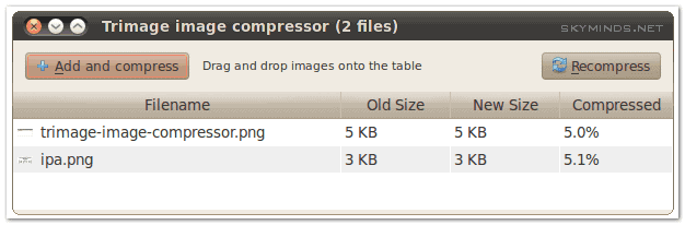 Ubuntu : compression d'images JPG et PNG avec Trimage Image Compressor photo 1