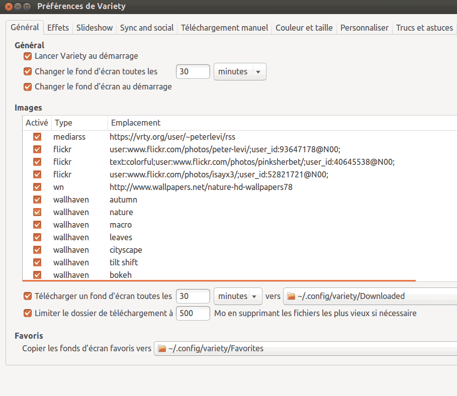 Linux : installer Variety pour changer votre fond d'écran automatiquement photo